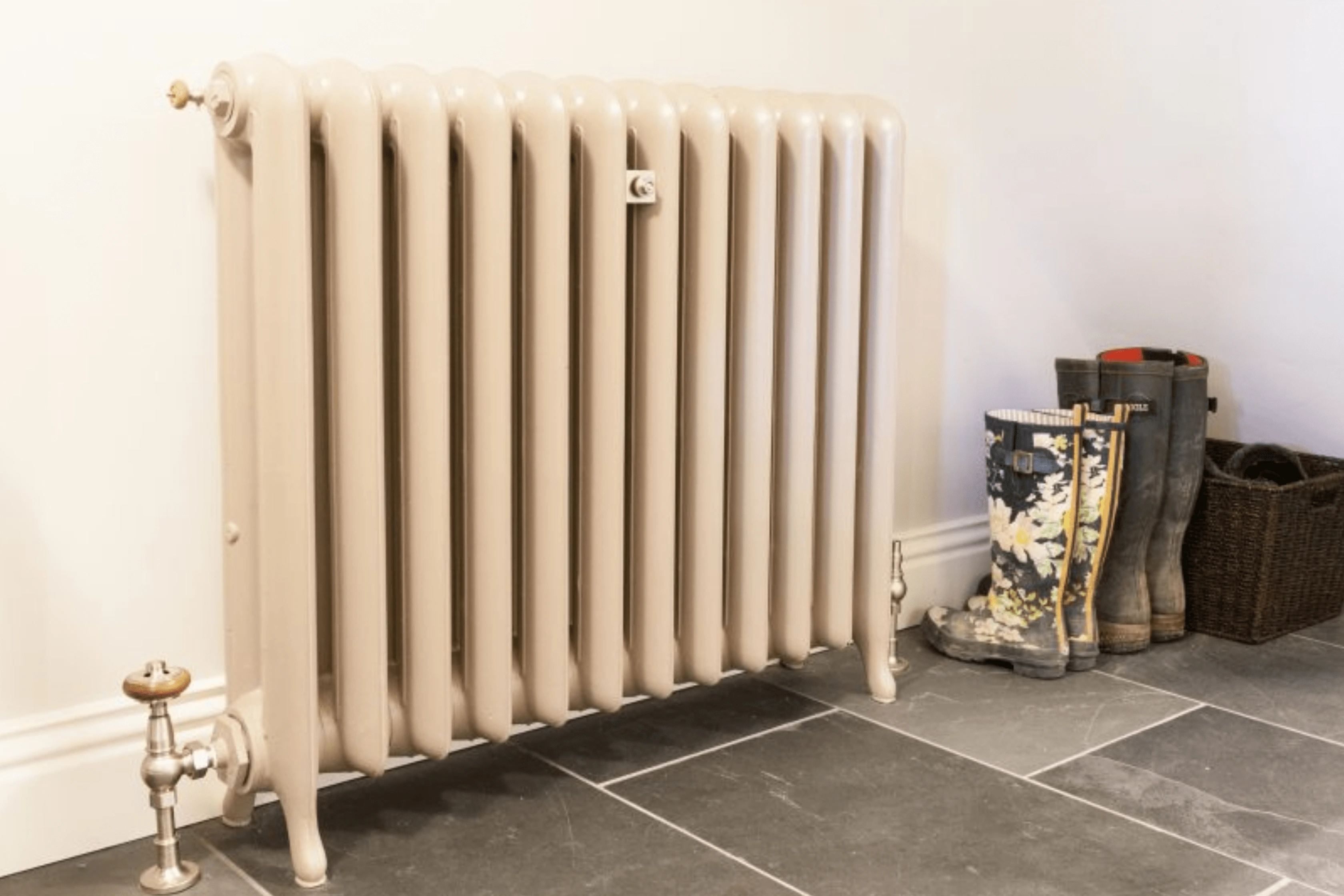 Country Home Radiator In Cream Colour